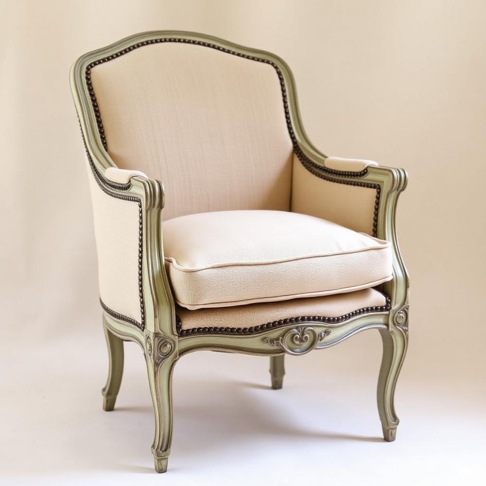 French Linen Armchair